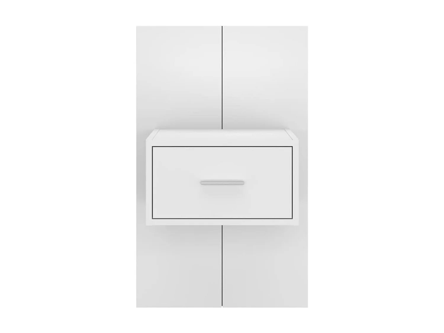 Saffira  Tables de chevet murales 2 pcs Blanc