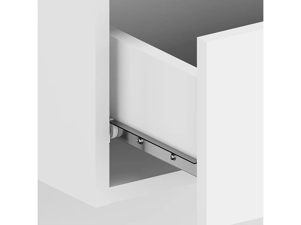 Saffira  Tables de chevet murales 2 pcs Blanc