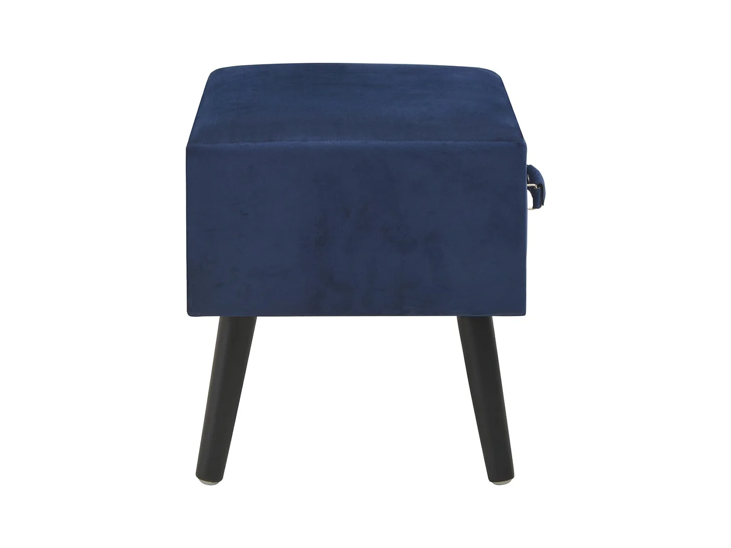 Dorien  Tables de chevet 2 pcs Bleu 40x35x40 cm Velours