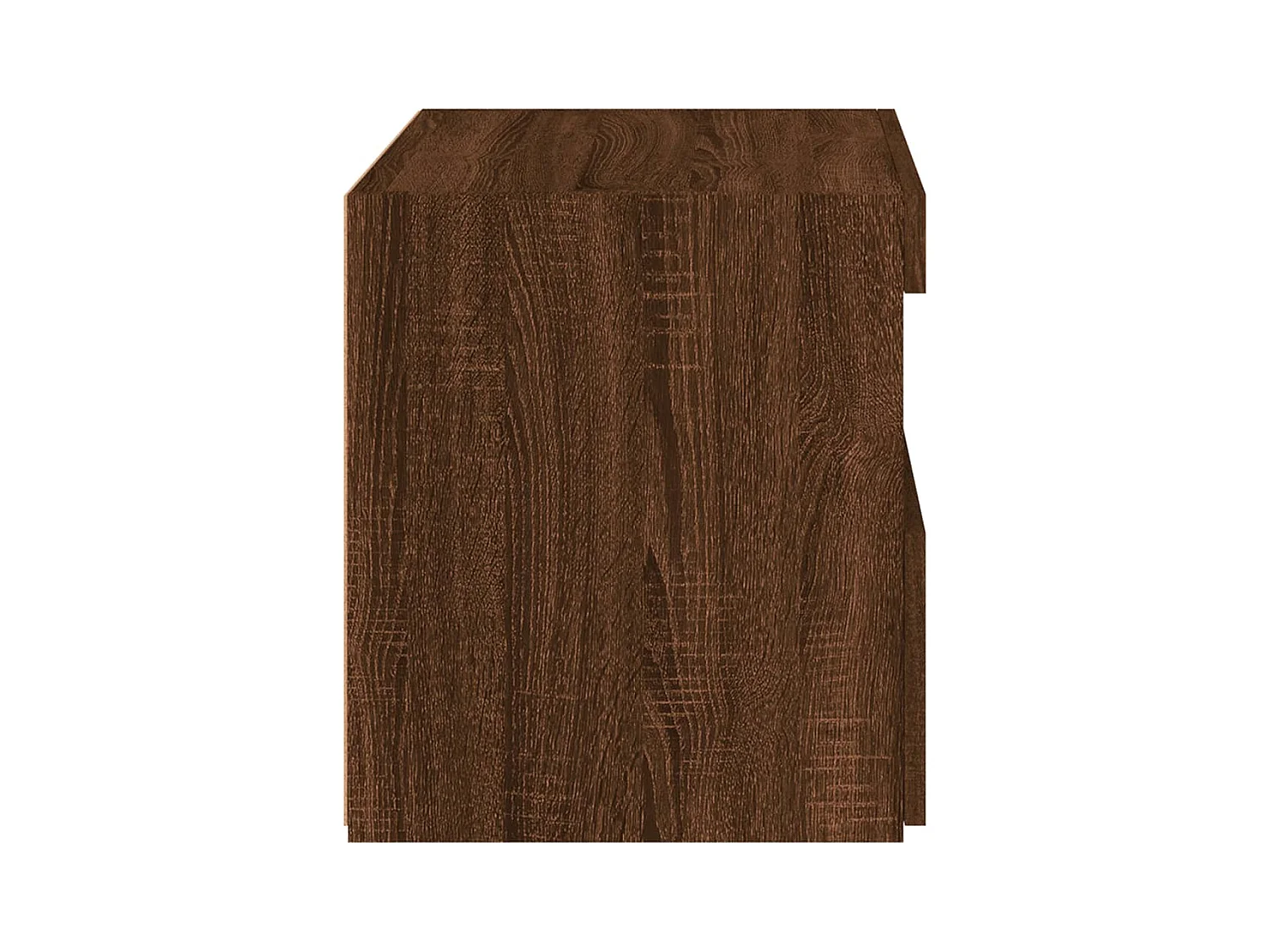 Bishop  Tables de chevet et lumières LED 2 pcs chêne marron 50x40x45 cm