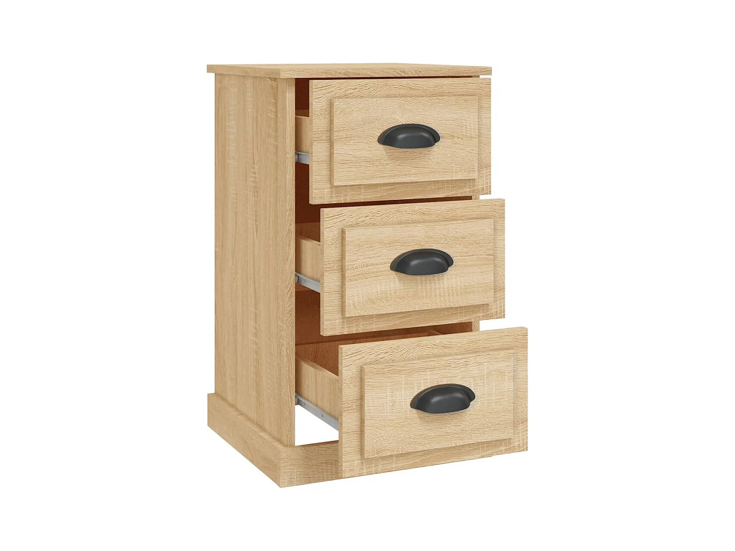 Inge  Table de chevet chêne sonoma 39x39x67 cm bois d'ingénierie