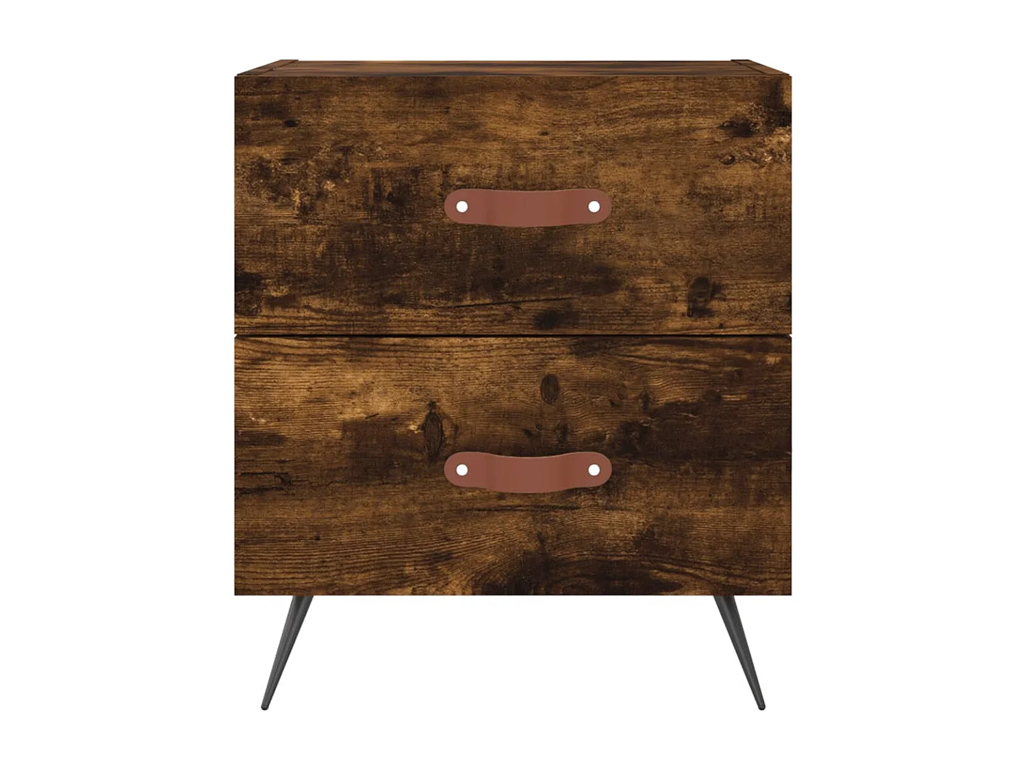 Yvella  Nachtkastje 40x35x47,5 cm bewerkt hout gerookt eikenkleurig