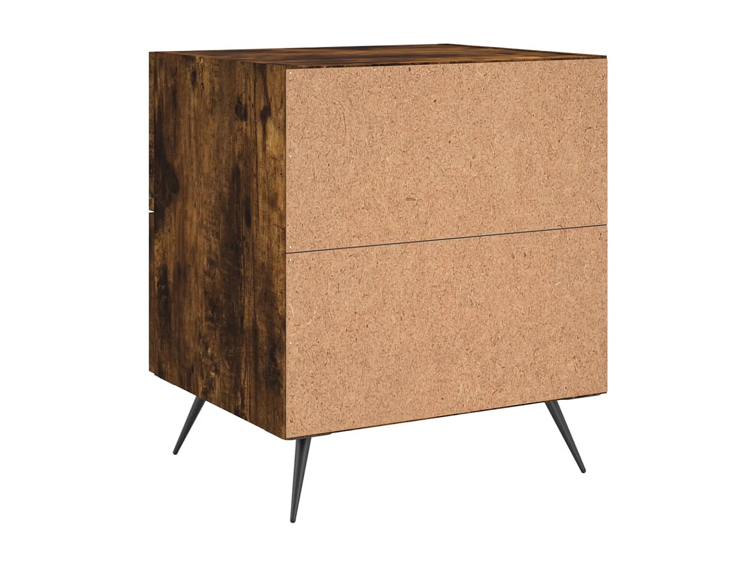 Yvella  Nachtkastje 40x35x47,5 cm bewerkt hout gerookt eikenkleurig