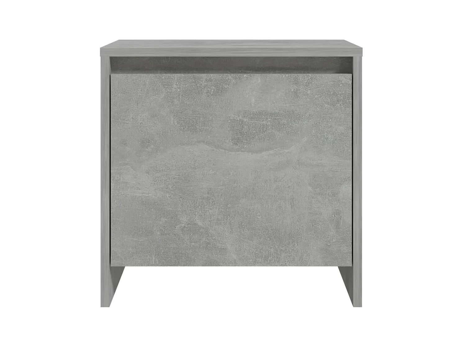 Little Rock  Table de chevet gris béton 45x34x44,5 cm bois d'ingénierie