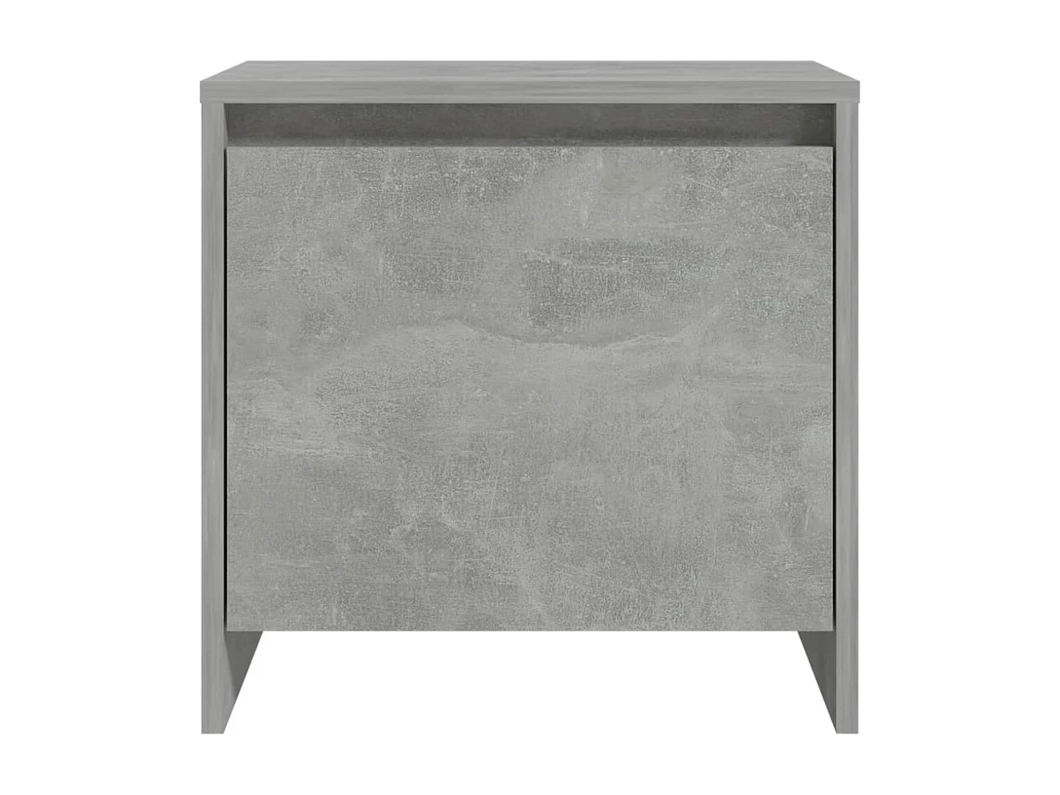 Little Rock  Table de chevet gris béton 45x34x44,5 cm bois d'ingénierie