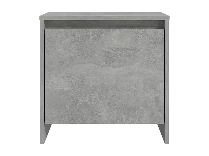 Little Rock  Table de chevet gris béton 45x34x44,5 cm bois d'ingénierie