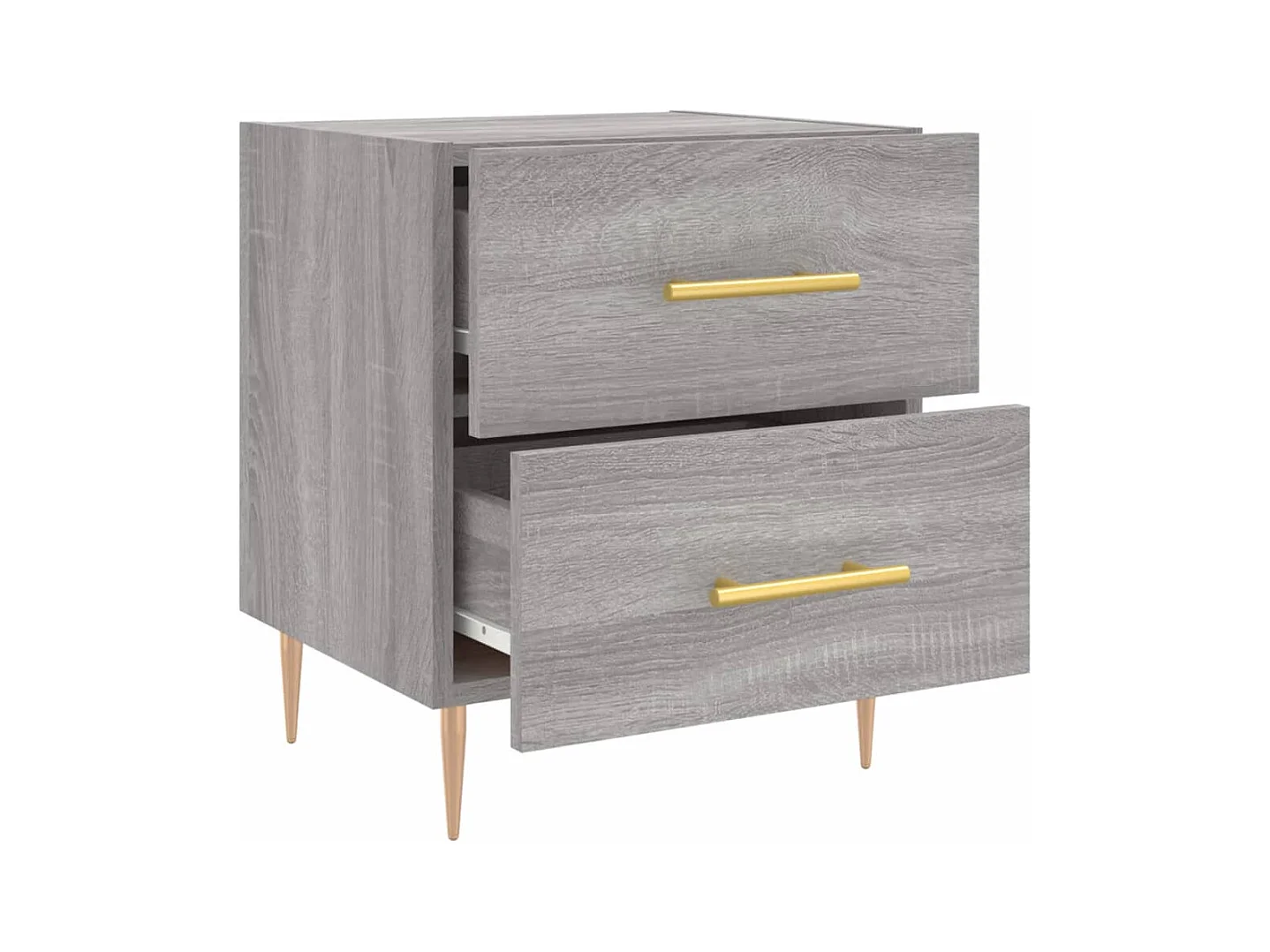 Villa Park  Tables de chevet 2 pcs sonoma gris 40x35x47,5 cm