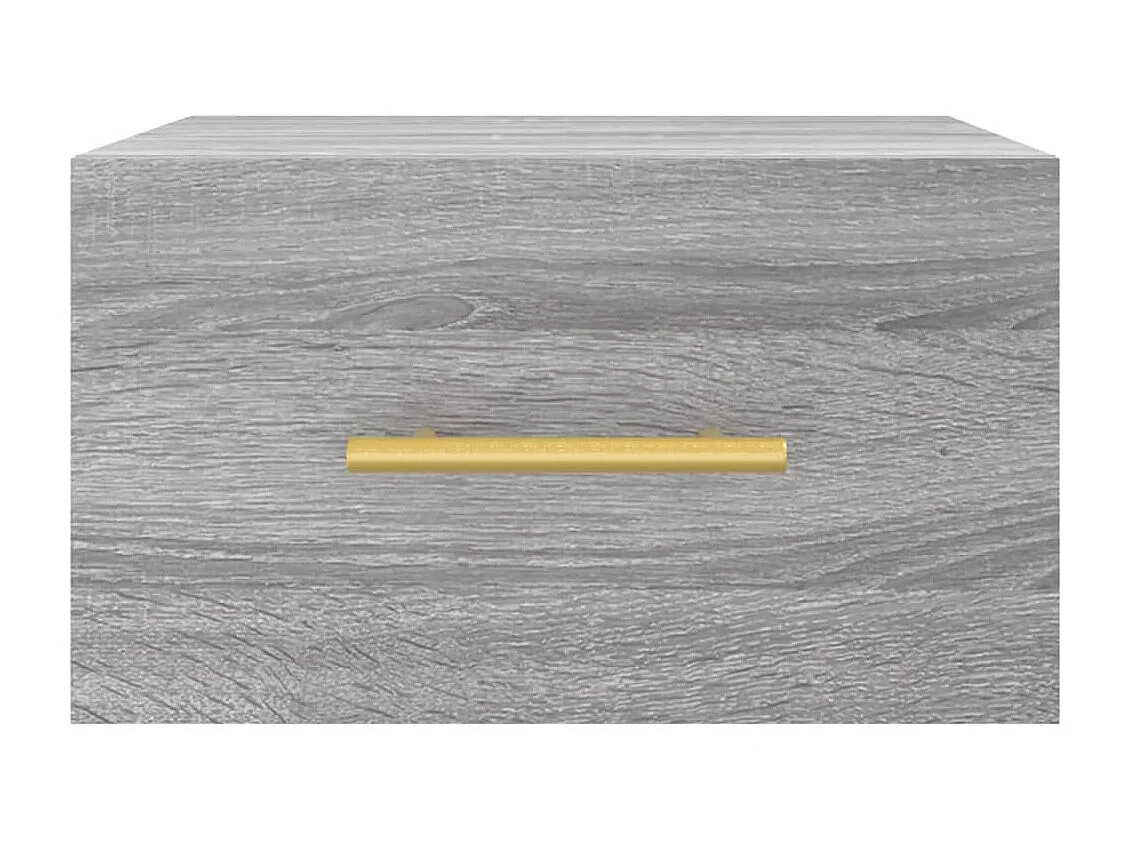Nylo  Table de chevet murale sonoma gris 35x35x20 cm