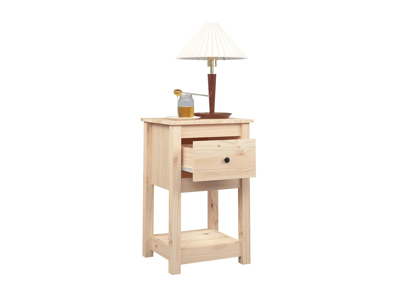 Fourmies  Nachtkastjes 2 st 40x35x61,5 cm massief grenenhout