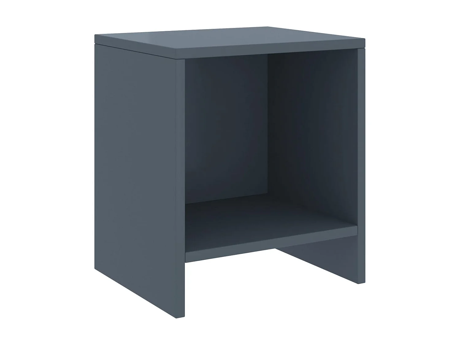 Snorfin  Table de chevet Gris clair 35x30x40 cm Bois de pin massif