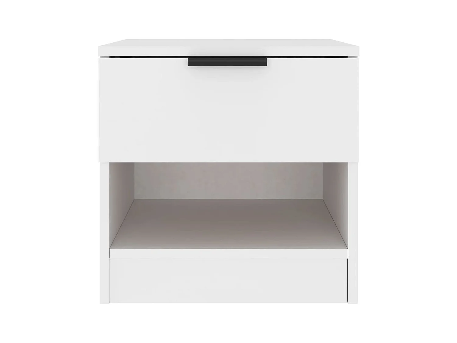 Brøndby  Tables de chevet 2 pcs Blanc Bois d'ingénierie