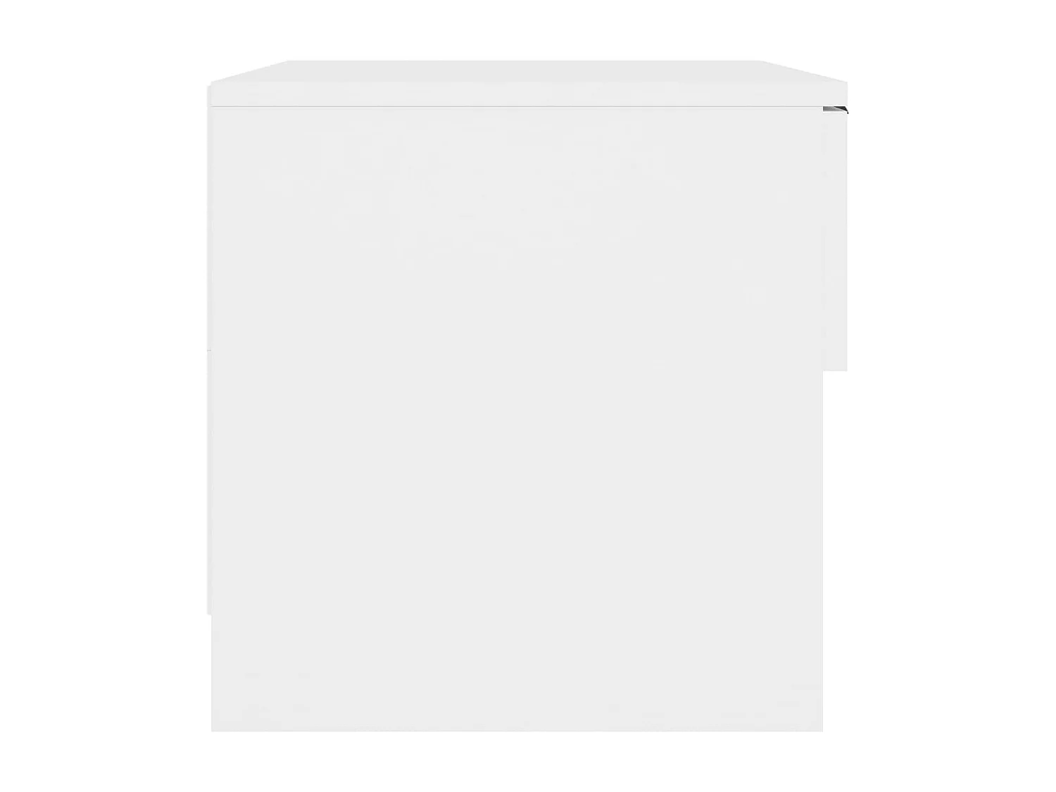 Brøndby  Tables de chevet 2 pcs Blanc Bois d'ingénierie