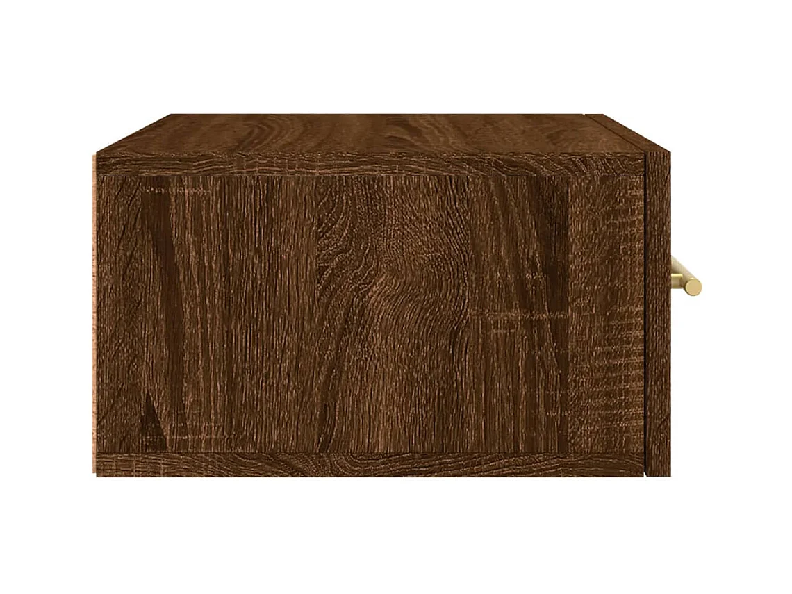 Nylo  Comodini a Muro 2 pz Rovere Marrone 35x35x20 cm