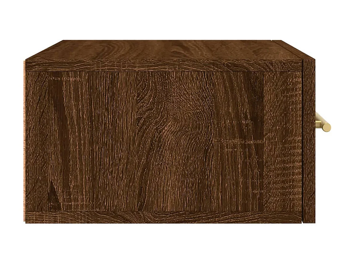 Nylo  Comodini a Muro 2 pz Rovere Marrone 35x35x20 cm