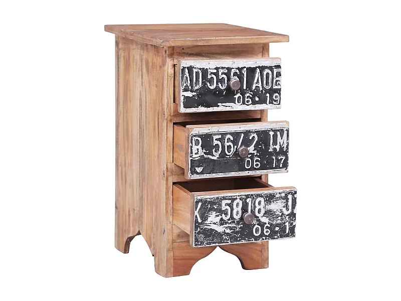 Garden Furniture -  Table de chevet 30x30x51 cm bois d'acajou massif