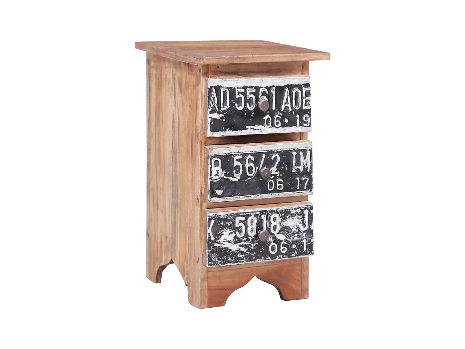 Garden Furniture -  Table de chevet 30x30x51 cm bois d'acajou massif