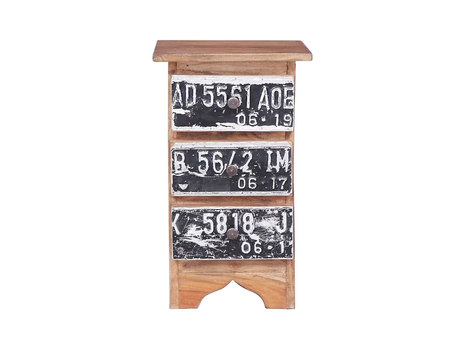 Garden Furniture -  Table de chevet 30x30x51 cm bois d'acajou massif