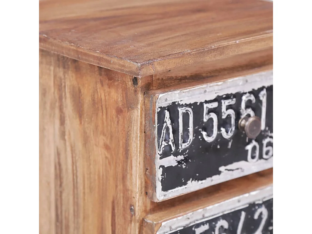 Garden Furniture -  Table de chevet 30x30x51 cm bois d'acajou massif