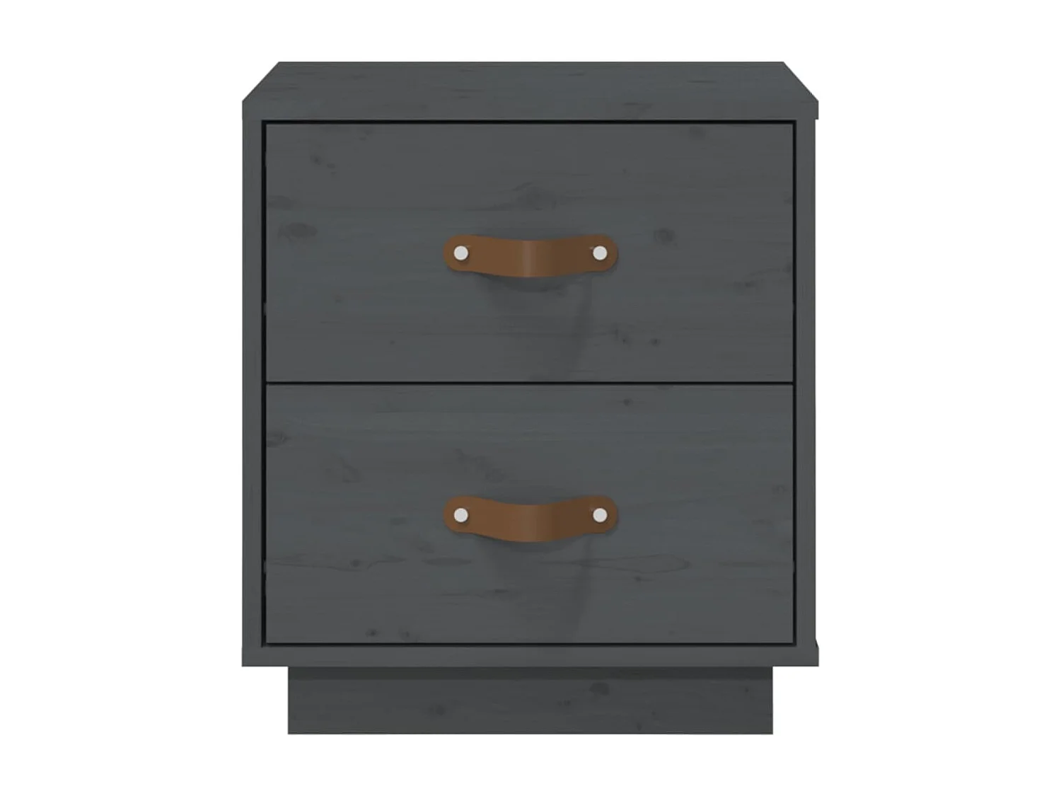 Jean-Marc   Table de chevet Gris 40x34x45 cm Bois de pin massif