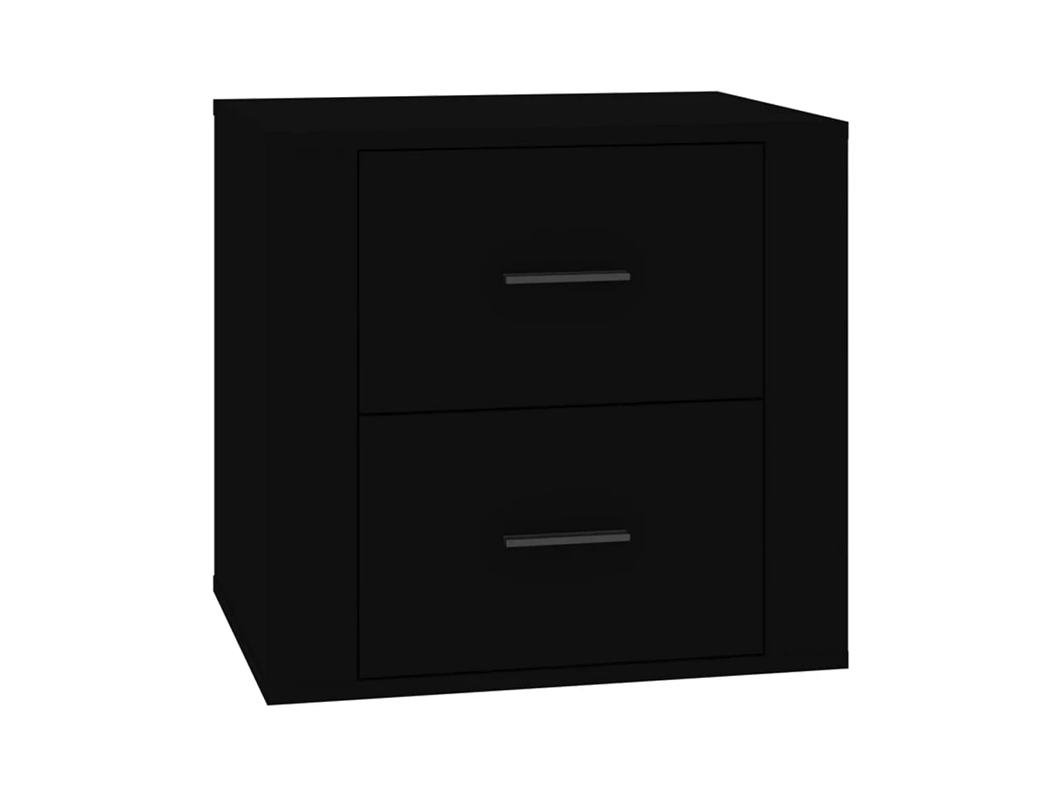 Melinda  Table de chevet Noir 50x39x47 cm