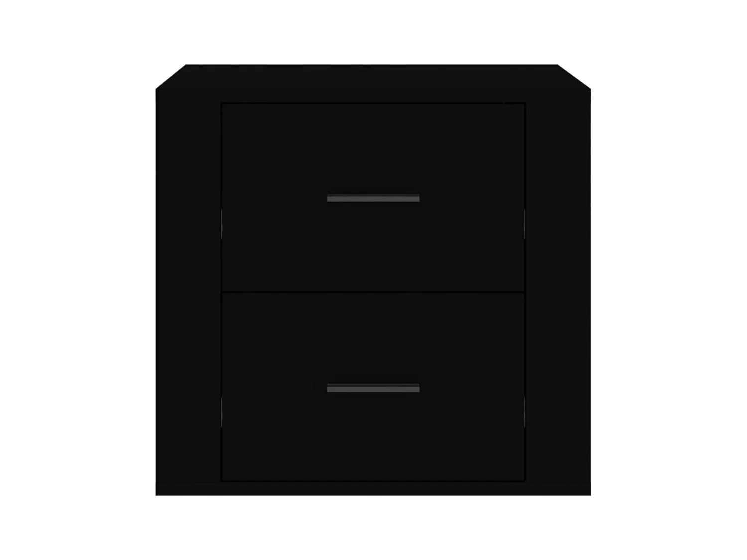 Melinda  Table de chevet Noir 50x39x47 cm