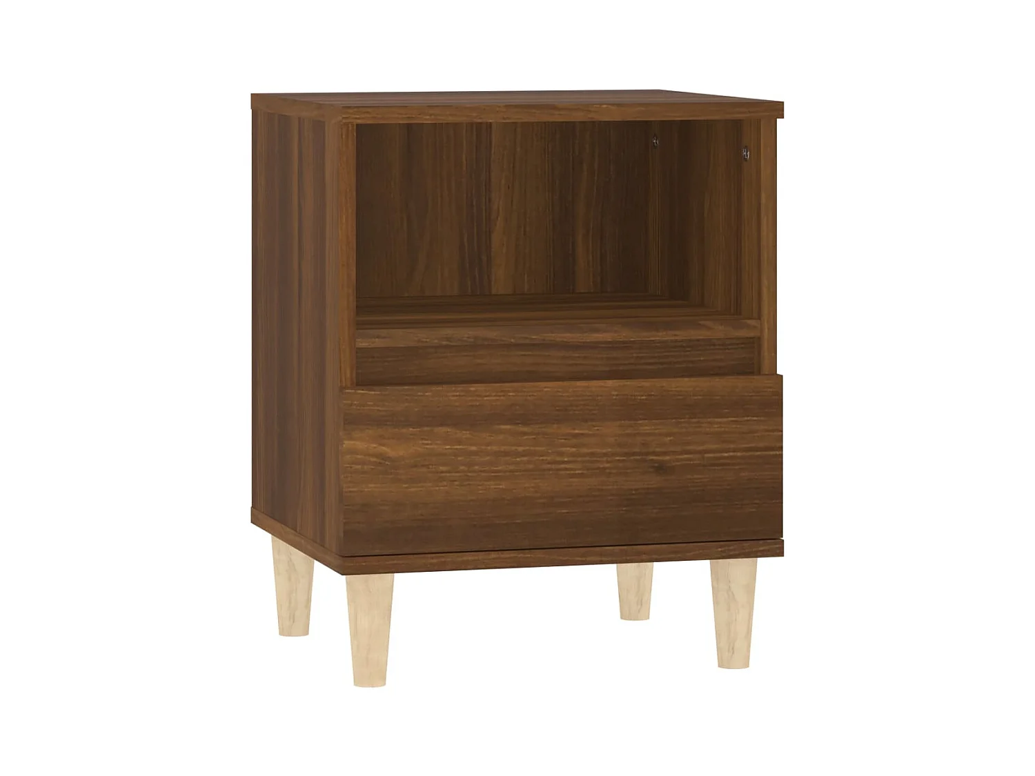 Palazzolo sull'Oglio  Table de chevet Chêne marron 40x35x50 cm