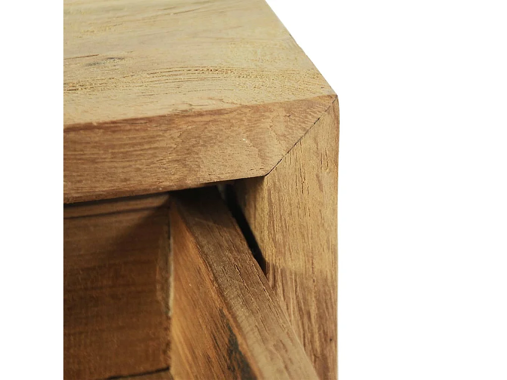 Garden Furniture -  Comodini 2 pz 40x30x50 cm in Legno Massello di Teak