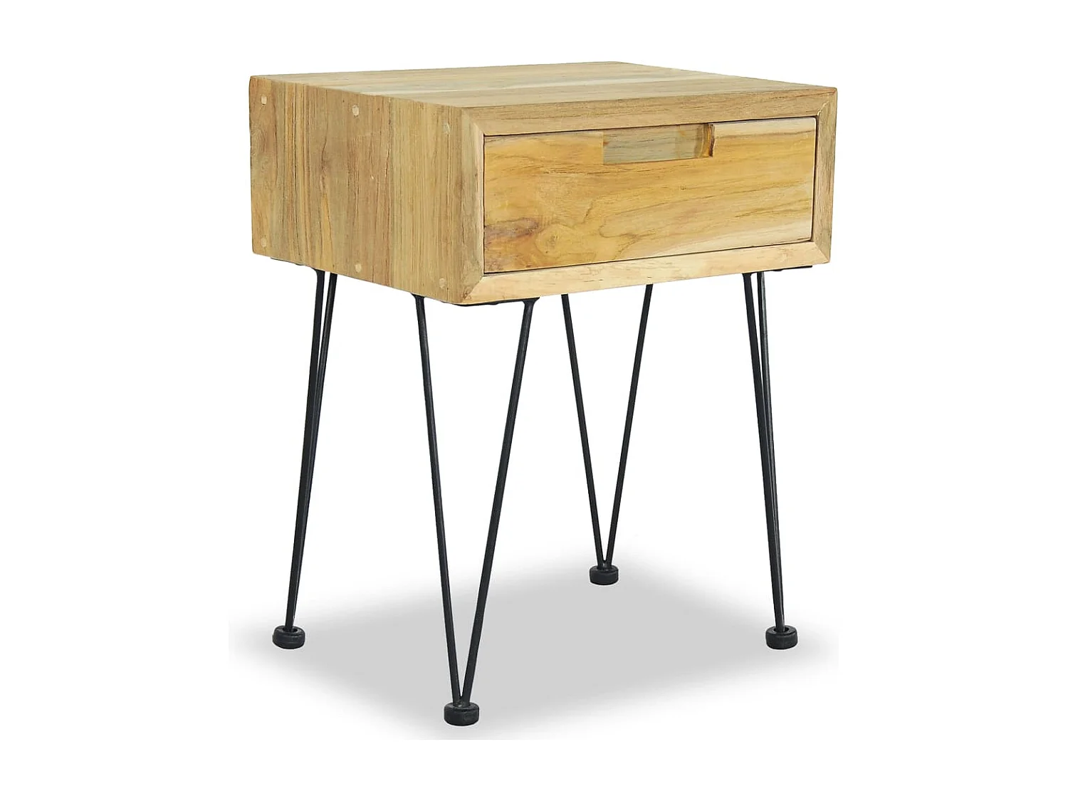 Garden Furniture -  Comodini 2 pz 40x30x50 cm in Legno Massello di Teak