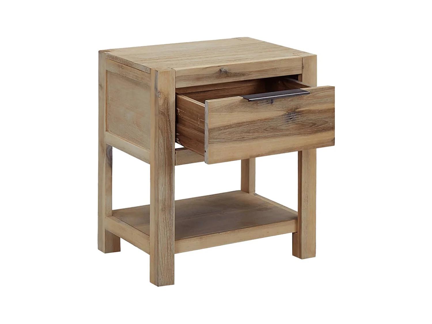 Griffin  Comodini con Cassetti 2 pz 40x30x48 cm Legno Massello di Acacia