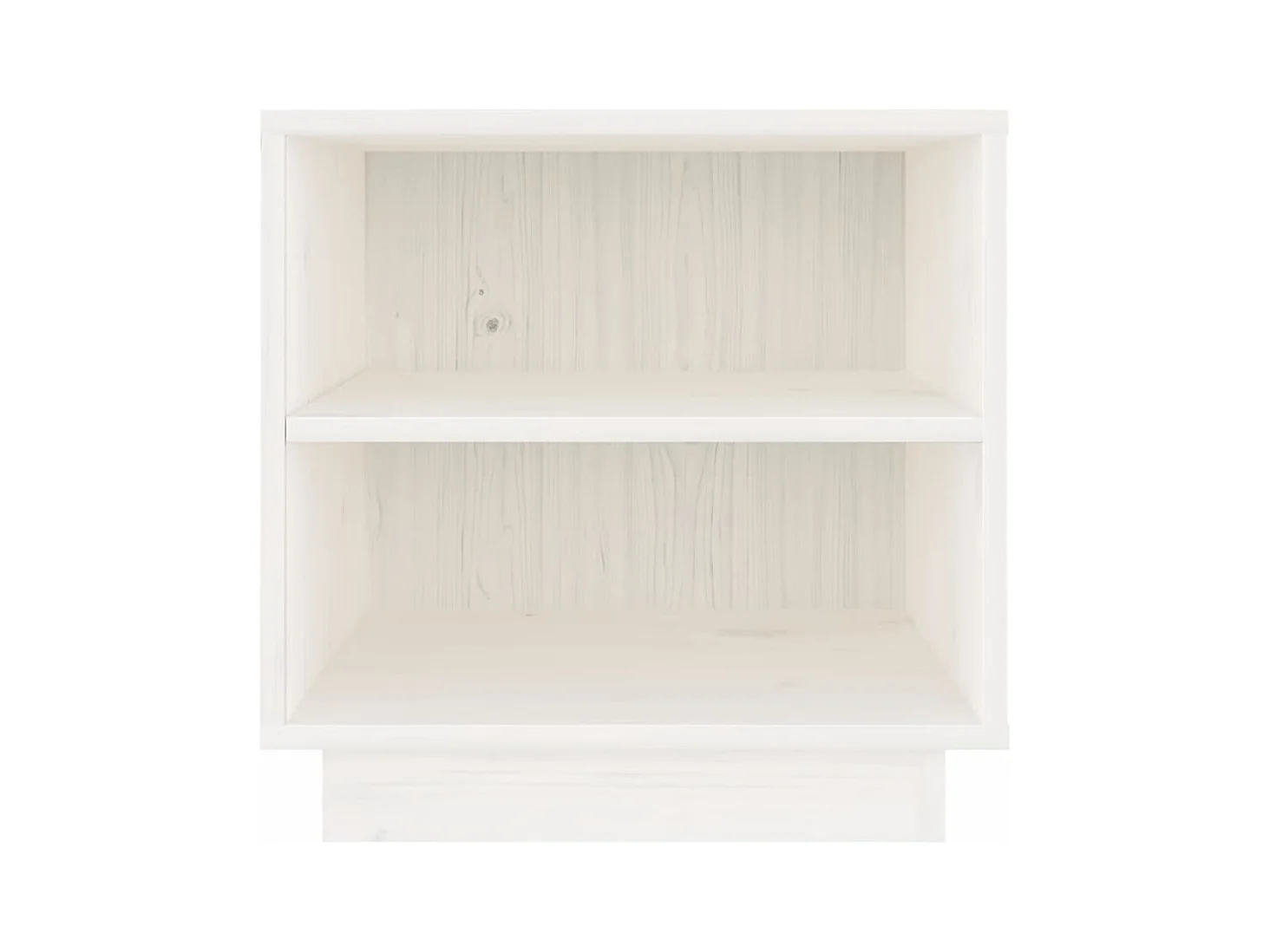 Decatur  Tables de chevet 2 pcs Blanc 40x34x40 cm Bois de pin solide