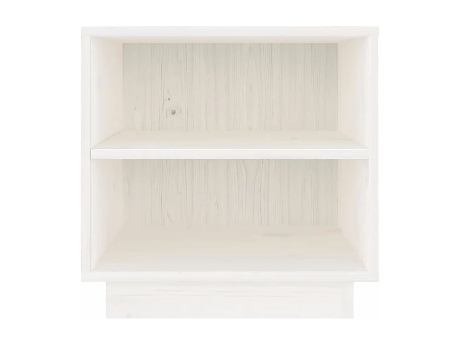 Decatur  Tables de chevet 2 pcs Blanc 40x34x40 cm Bois de pin solide