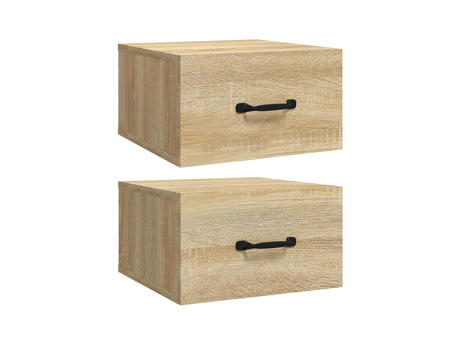 Gemma  Tables de chevet murales 2 pcs Chêne sonoma 35x35x20 cm
