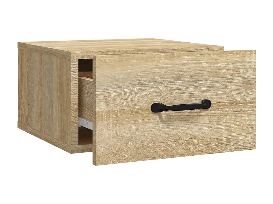 Gemma  Comodini a Muro 2 pz Rovere Sonoma 35x35x20 cm