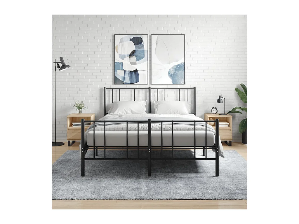 Pau  Tables de chevet 2 pcs chêne sonoma 40x35x50 cm bois ingénierie