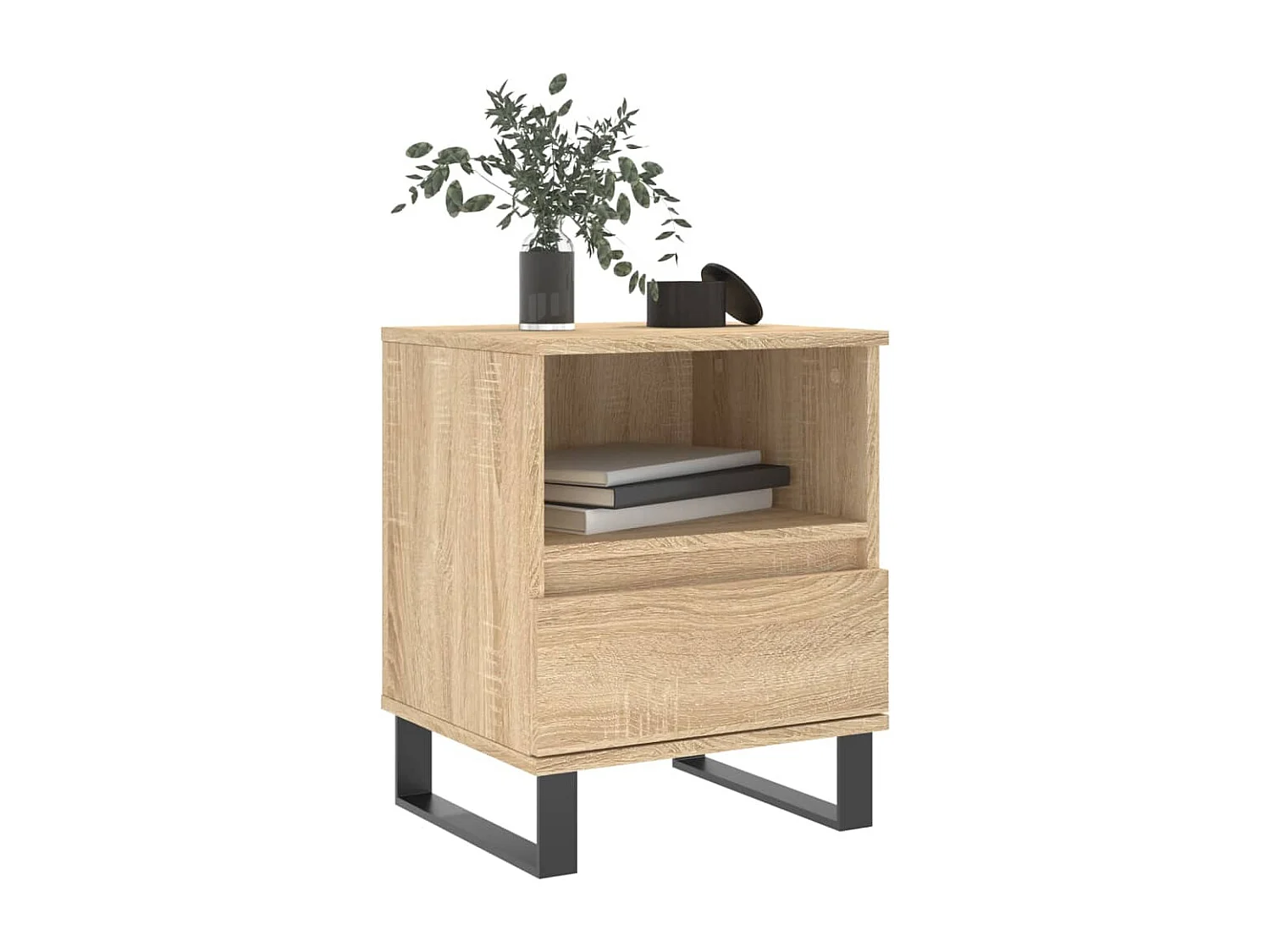 Pau  Tables de chevet 2 pcs chêne sonoma 40x35x50 cm bois ingénierie