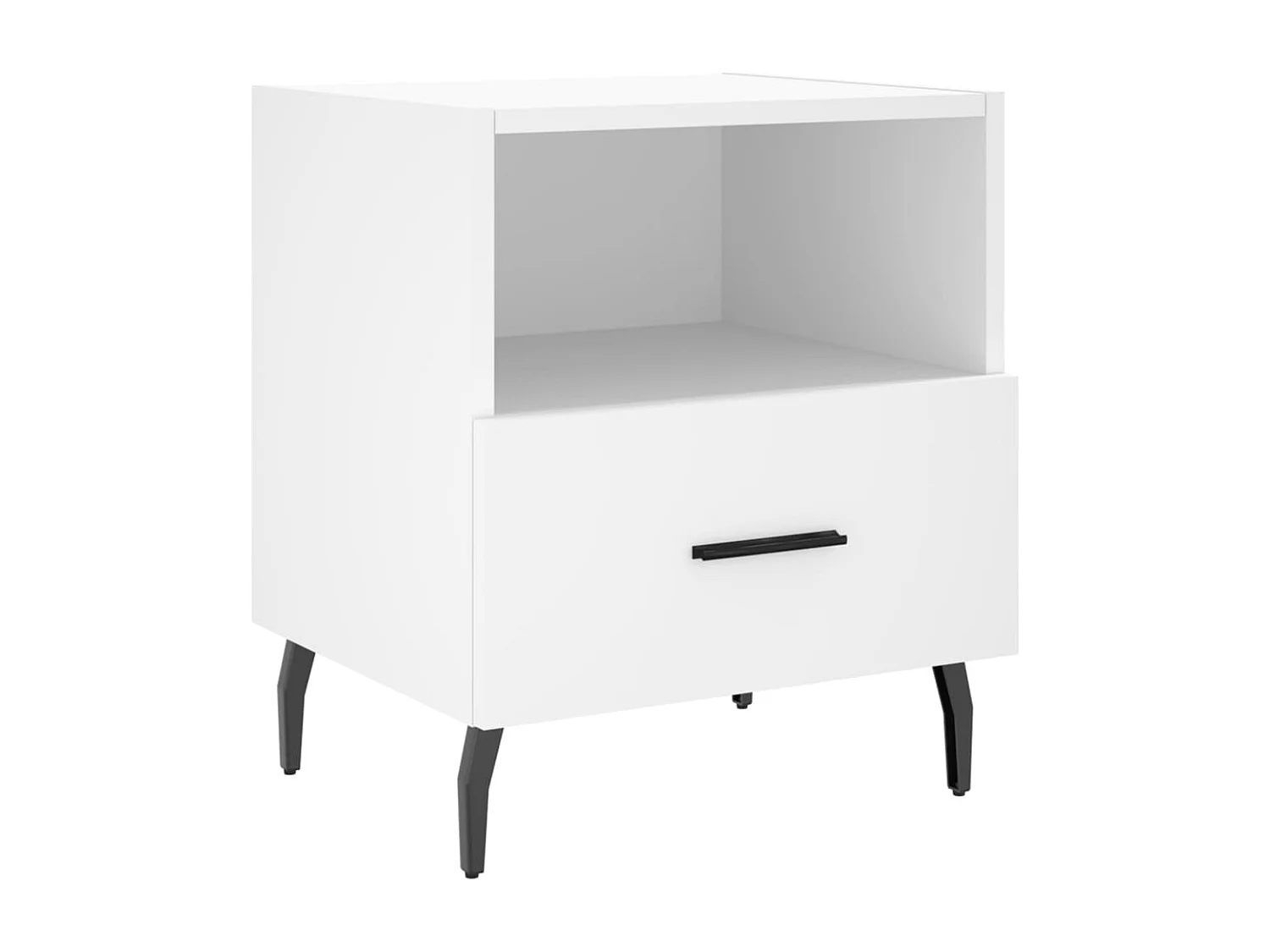 Conflans-Sainte-Honorine  Tables de chevet 2 pcs blanc 40x35x47,5 cm bois d’ingénierie