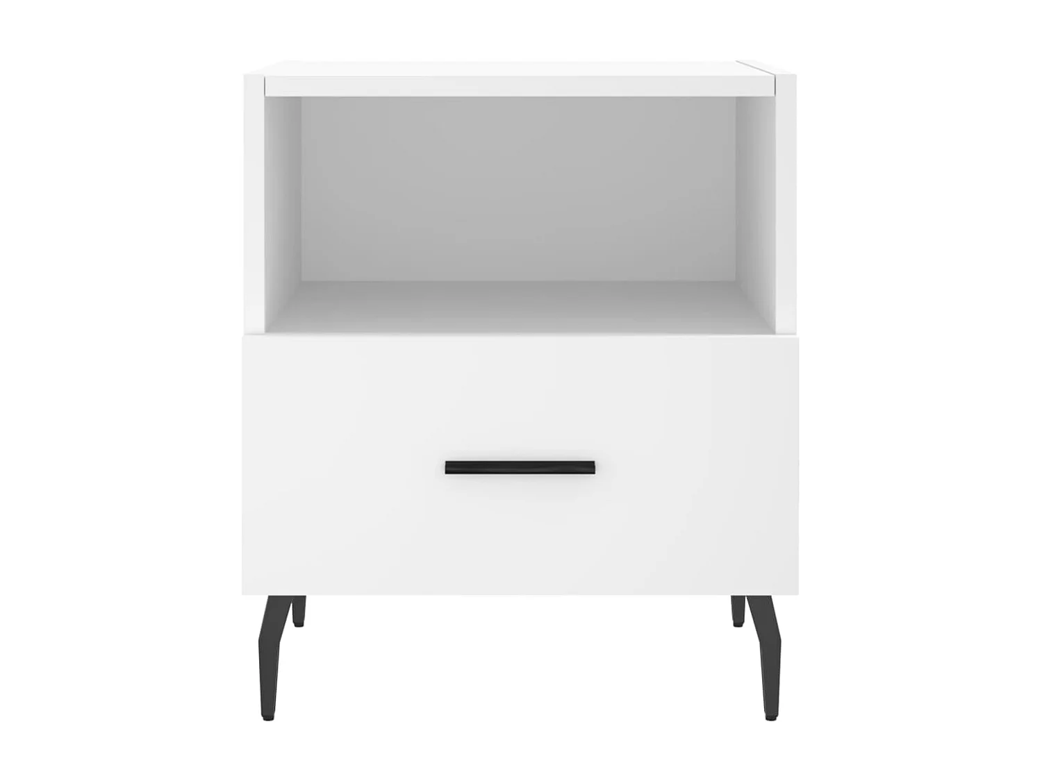 Conflans-Sainte-Honorine  Tables de chevet 2 pcs blanc 40x35x47,5 cm bois d’ingénierie