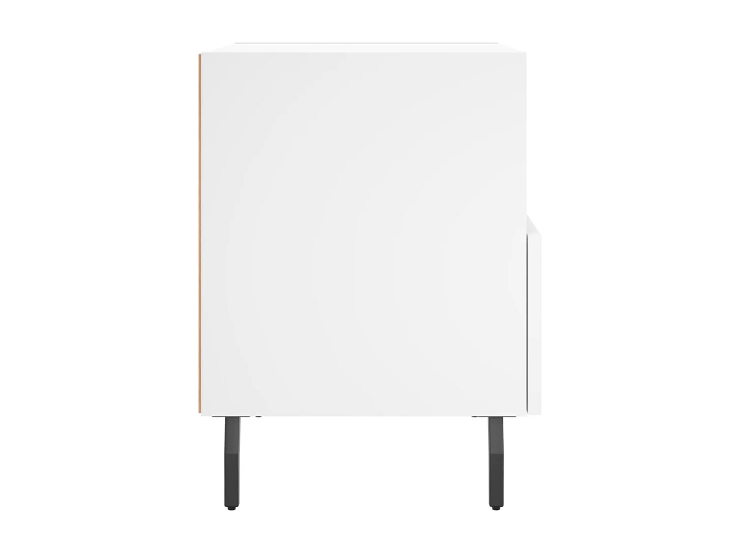 Conflans-Sainte-Honorine  Tables de chevet 2 pcs blanc 40x35x47,5 cm bois d’ingénierie