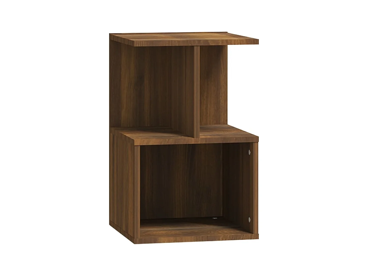 Pam  Table de chevet Chêne marron 35x35x55 cm Bois d'ingénierie