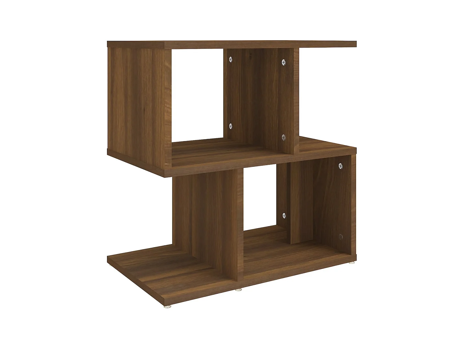 Kerwin  Table de chevet Chêne marron 50x30x51,5 cm Bois d'ingénierie