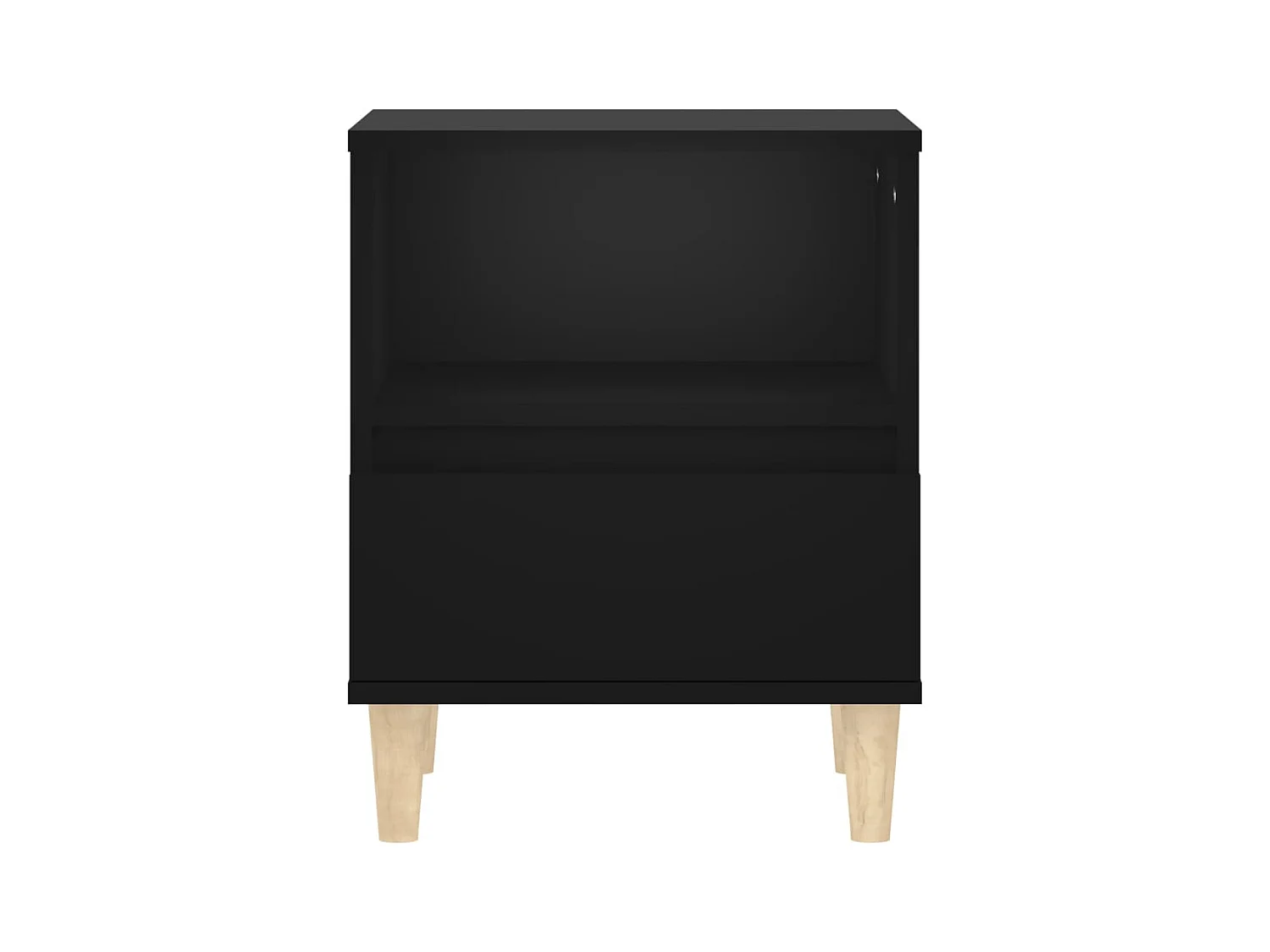 Palazzolo sull'Oglio  Tables de chevet 2 pcs Noir 40x35x50 cm