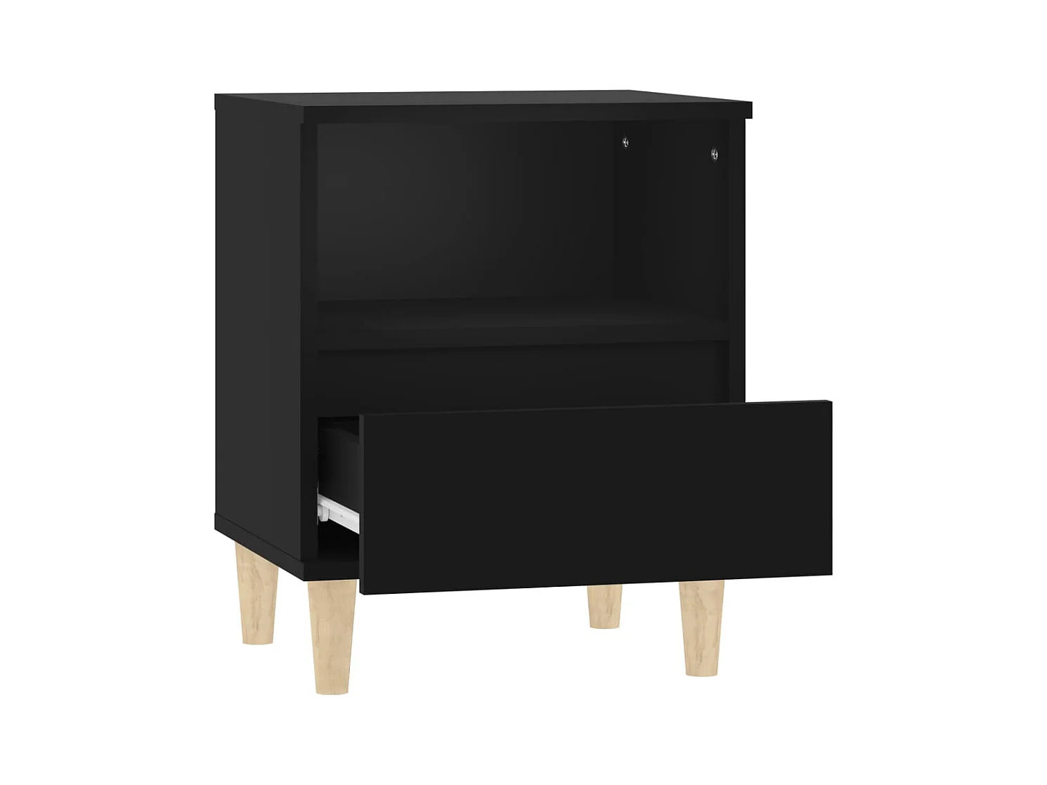 Palazzolo sull'Oglio  Tables de chevet 2 pcs Noir 40x35x50 cm