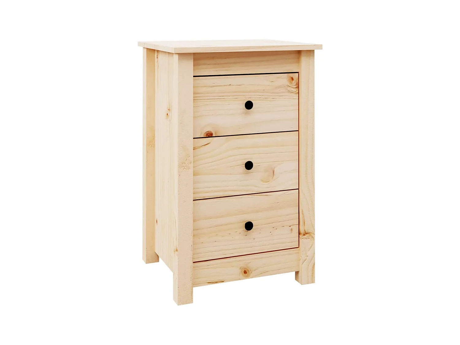 Cynor  Table de chevet 40x35x61,5 cm Bois de pin massif