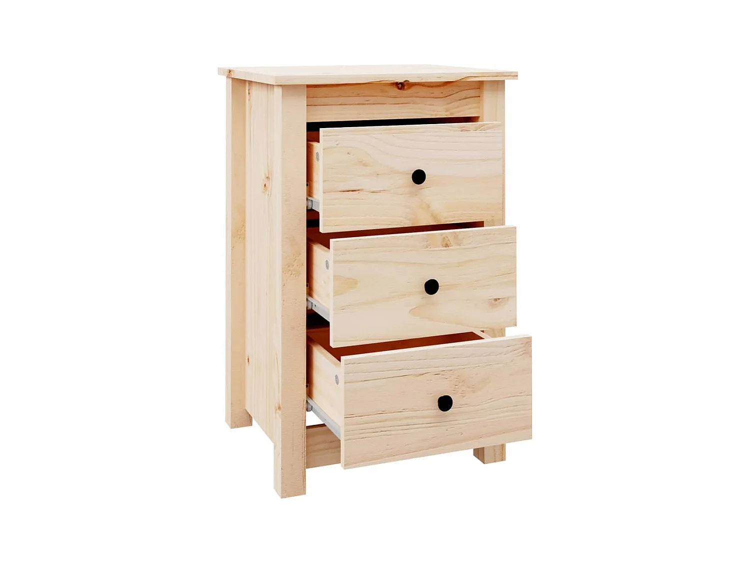 Cynor  Table de chevet 40x35x61,5 cm Bois de pin massif