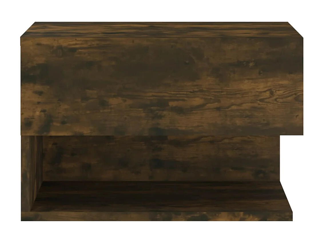 Freke  Tables de chevet murales 2 pcs Chêne fumé