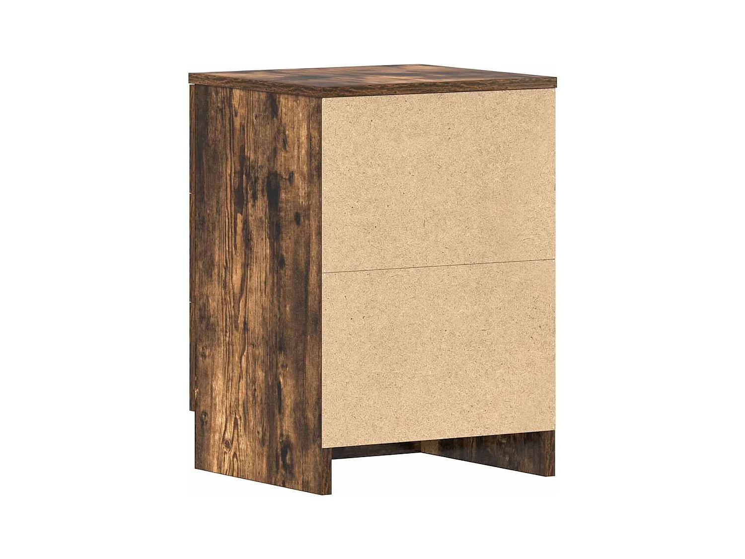 Drumraney  Table de chevet Chêne fumé 38x35x56 cm Bois d'ingénierie