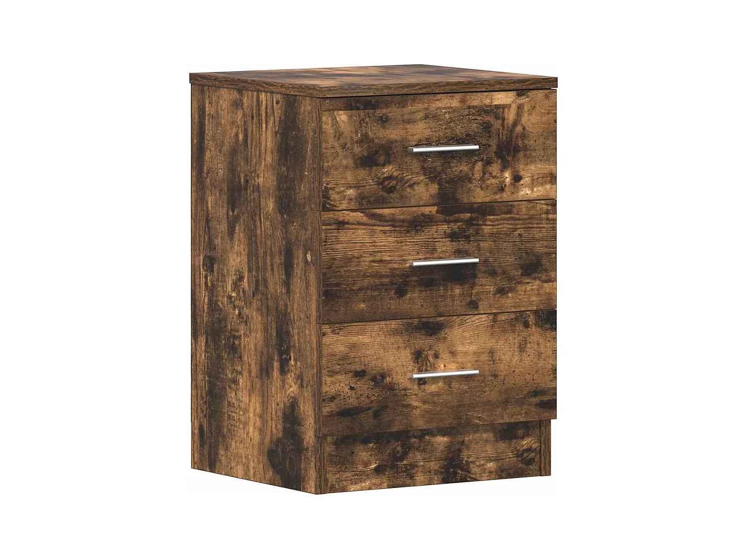 Drumraney  Table de chevet Chêne fumé 38x35x56 cm Bois d'ingénierie