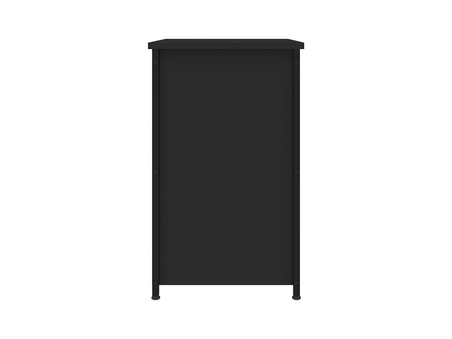 Elorin  Table de chevet noir 40x36x60 cm bois d’ingénierie