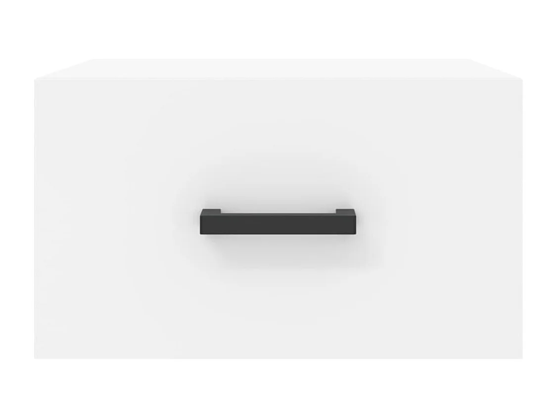 Franconville  Tables de chevet murales 2 pcs blanc 35x35x20 cm