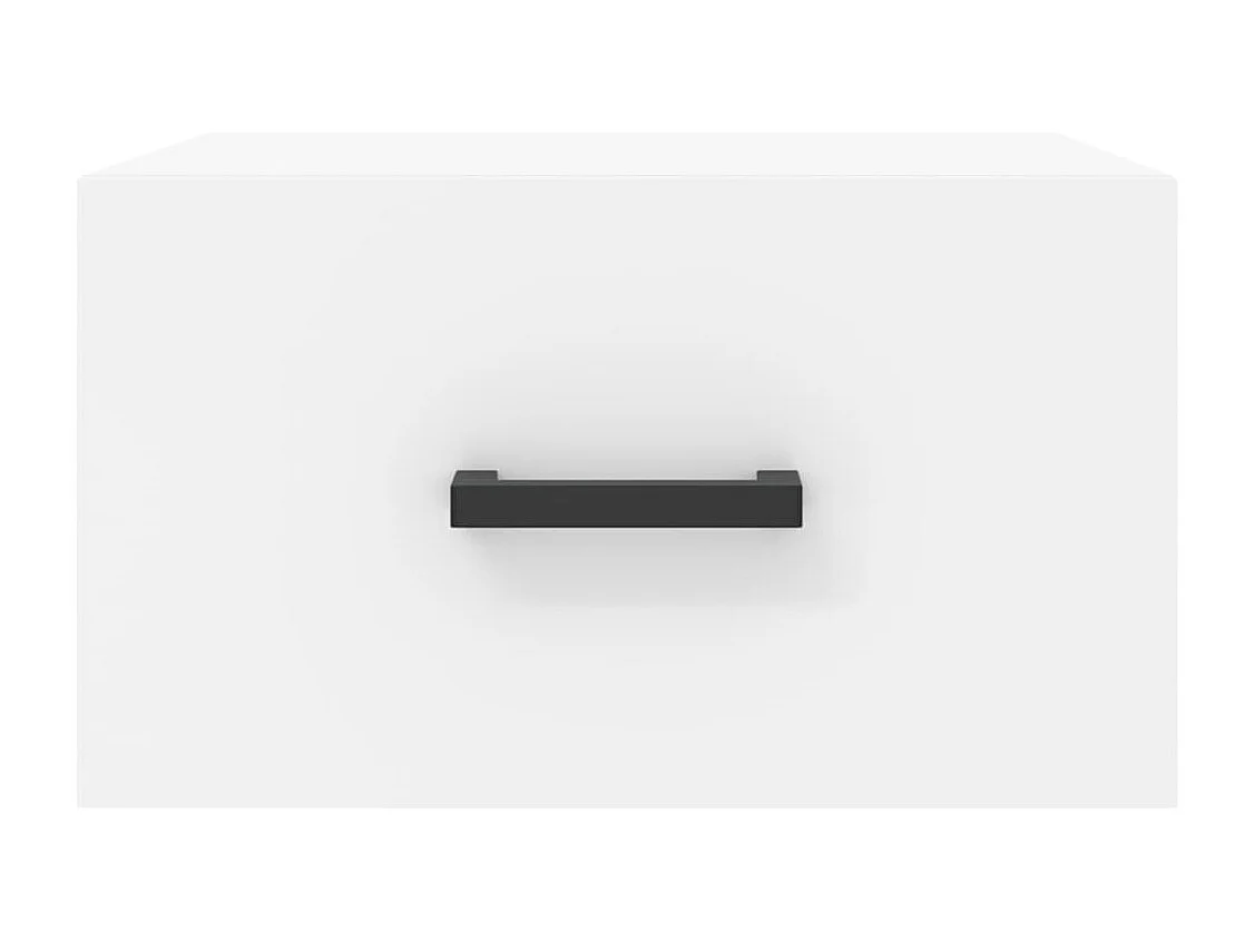 Franconville  Tables de chevet murales 2 pcs blanc 35x35x20 cm